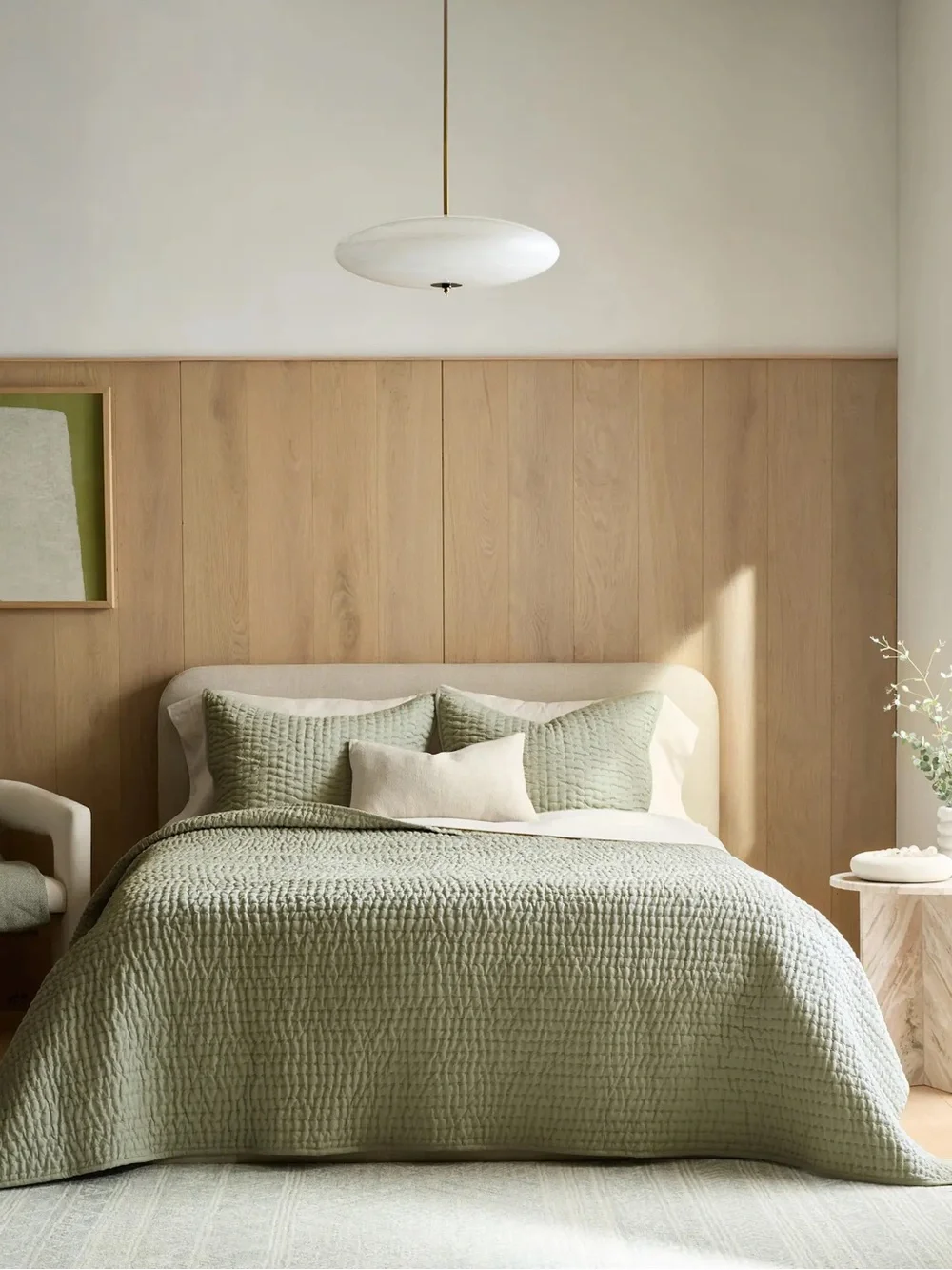 Quince European Linen Cotton Stitch Quilt - King/Cal King (Willowleaf)